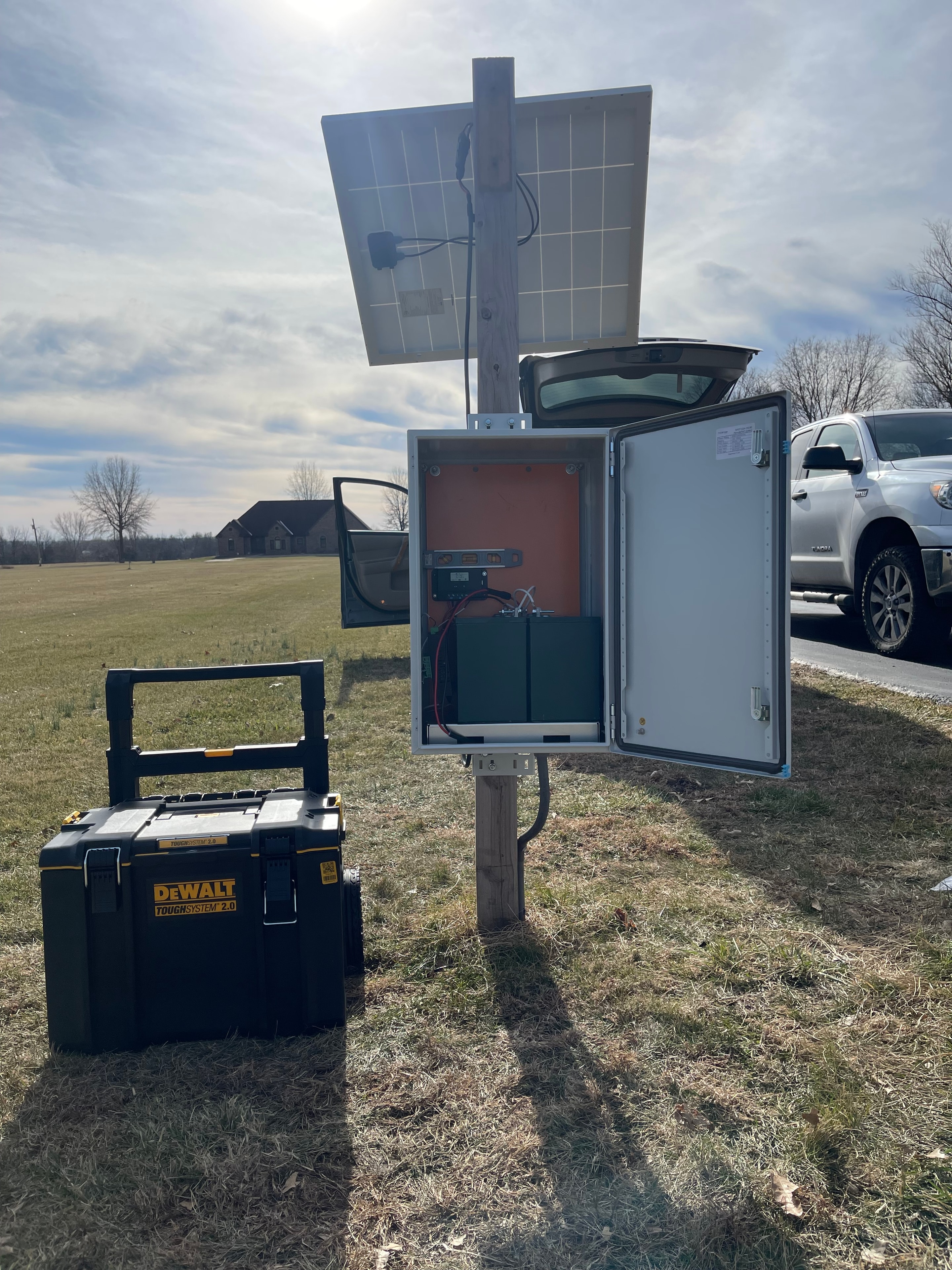 Solar-Powered Dual-Swing Gate
