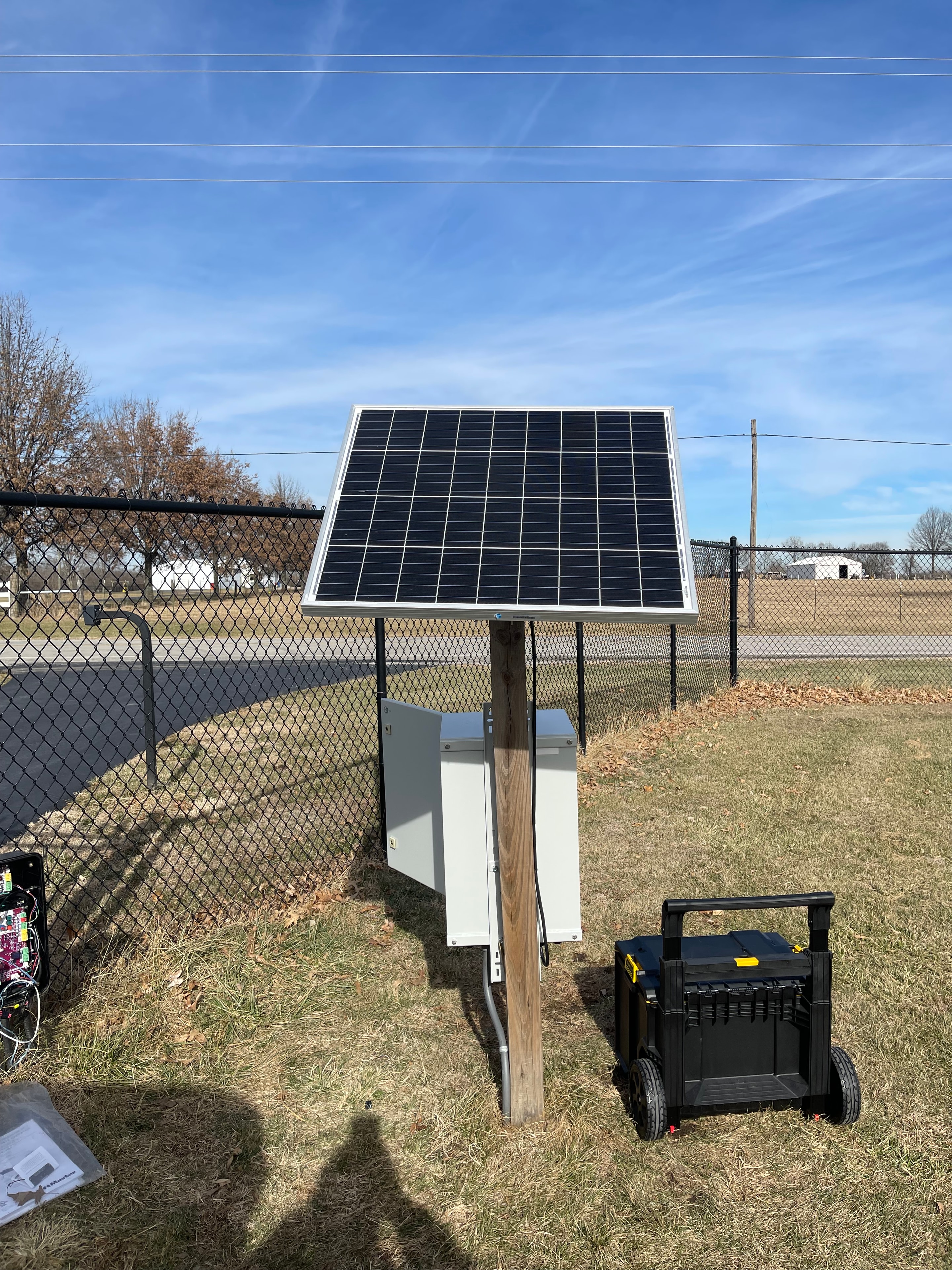 Solar-Powered Dual-Swing Gate